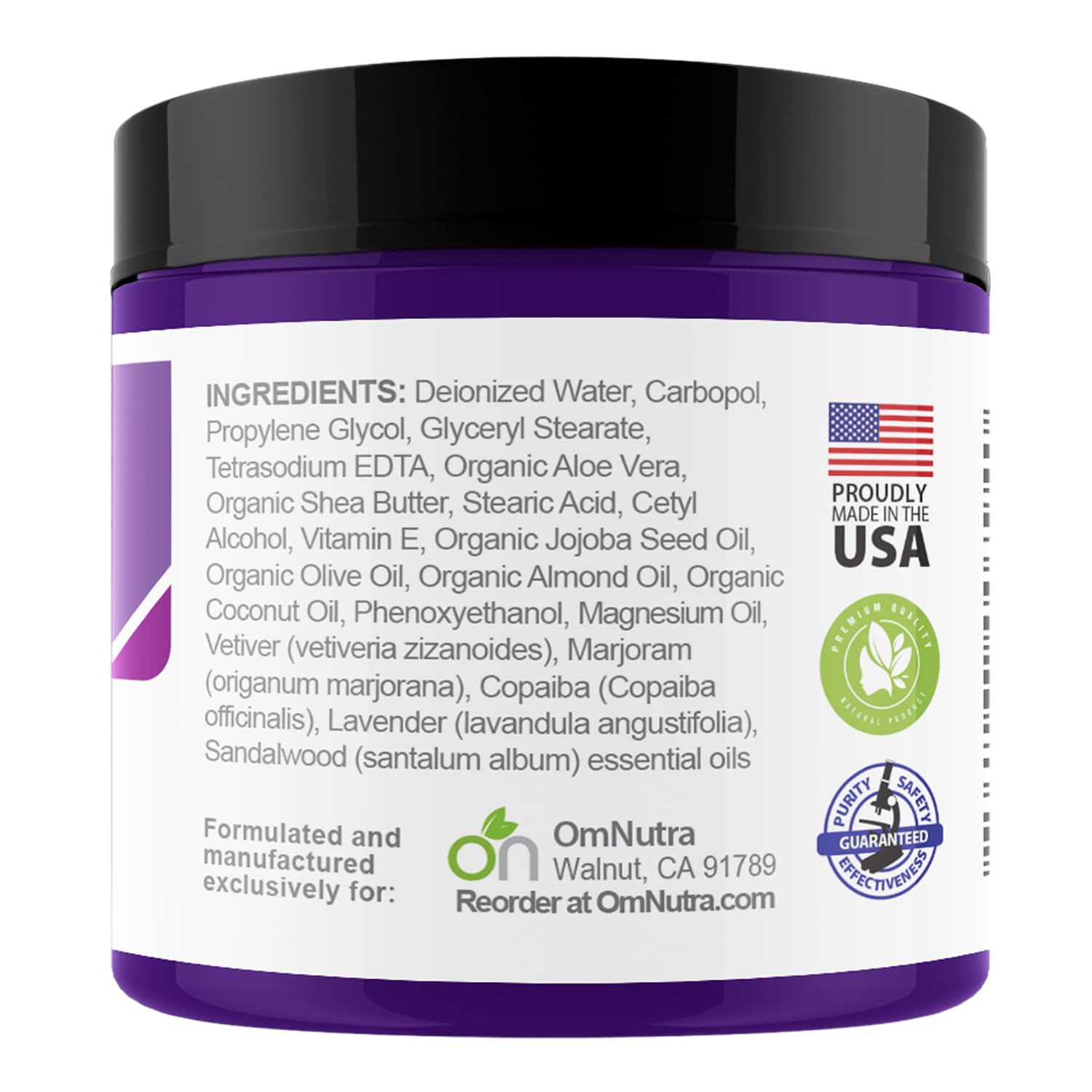 OmNutra Topical Magnesium Sleep Cream – Lavender, Melatonin-Free Deep Sleep Lotion (4 oz)