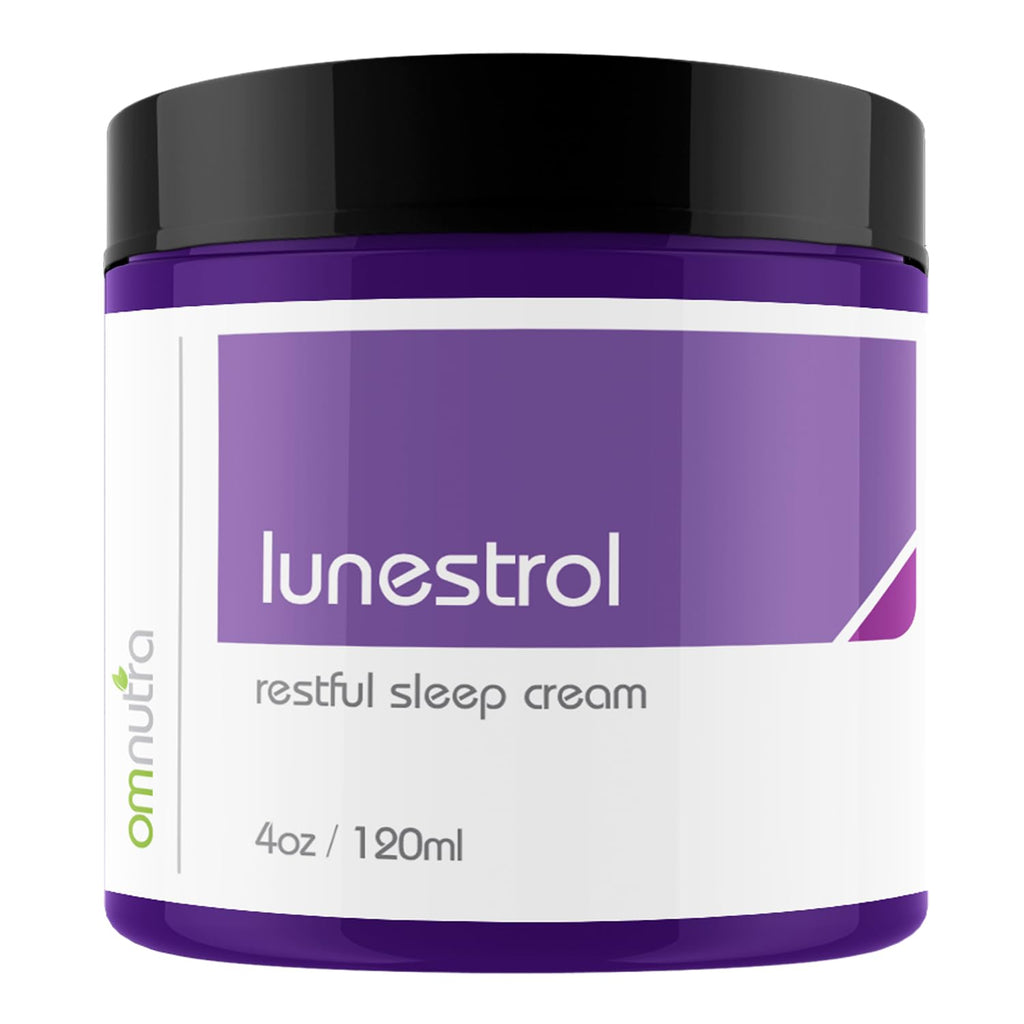 OmNutra Topical Magnesium Sleep Cream – Lavender, Melatonin-Free Deep Sleep Lotion (4 oz)