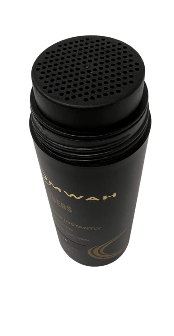 OMWAH Natural Hair Fibers 2-in-1 Kit (Dark Brown) – Instant Fuller Hair & Spray Applicator