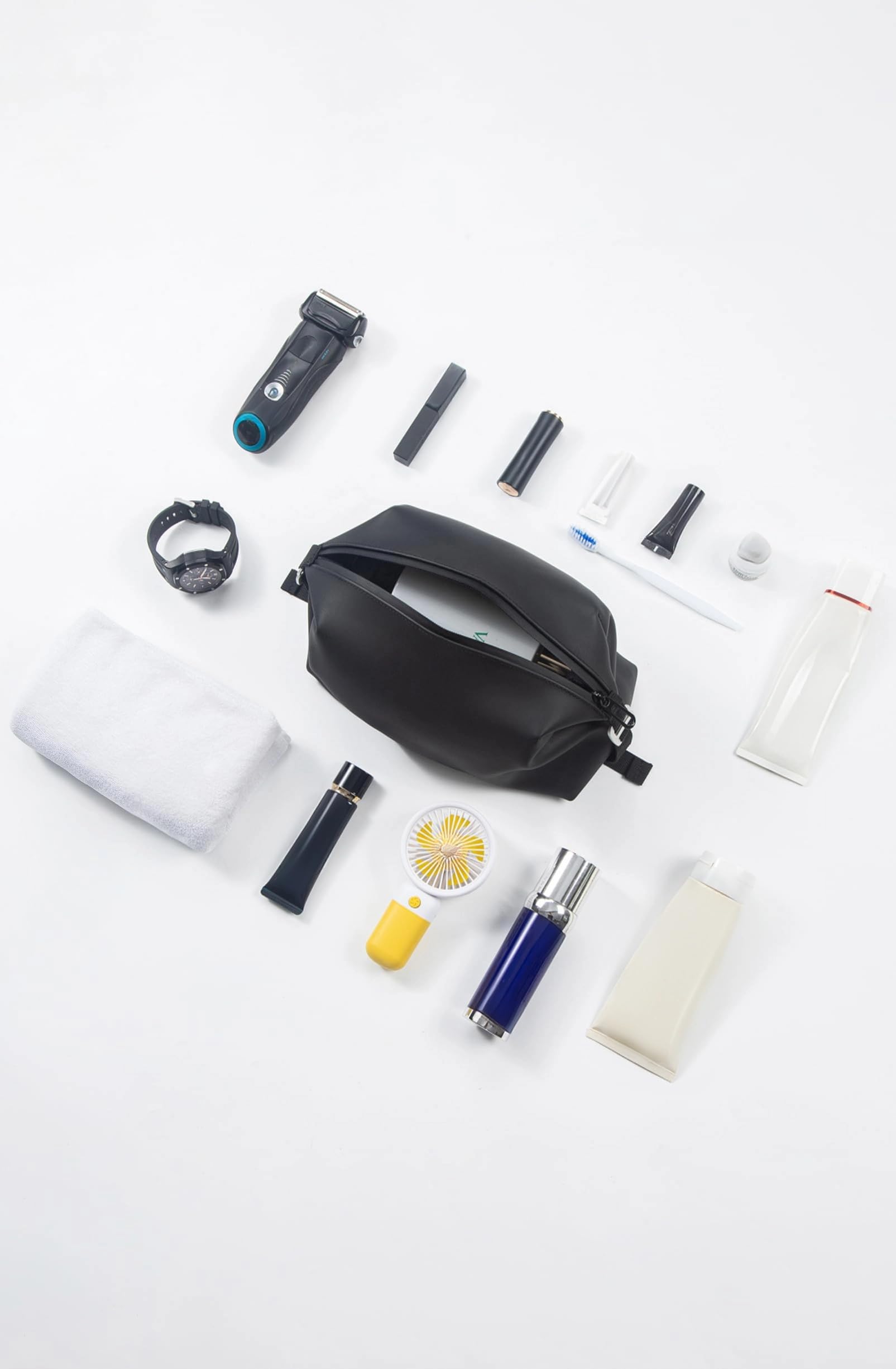 Onbagway 6x11 Large Silicone Toiletry Bag – 6L, Water-Resistant & Foldable Dopp Kit