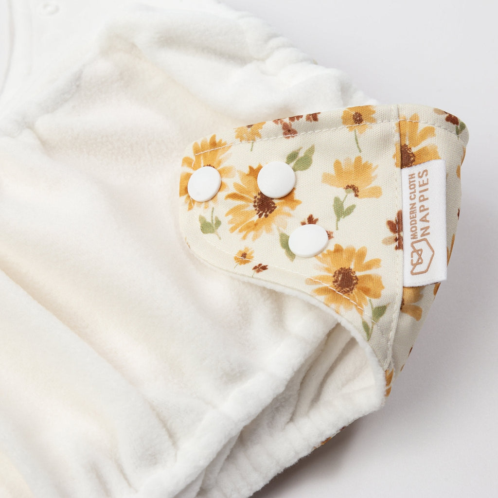 One Size All-In-One Reusable Cloth Nappy - Dusty Blue
