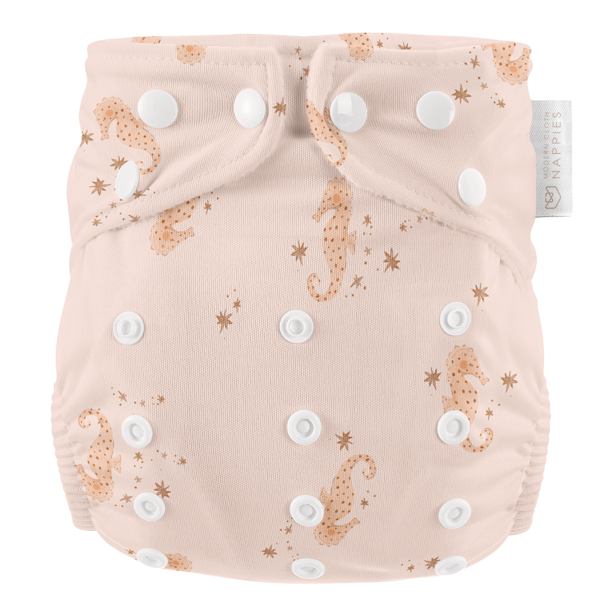 One Size Baby to Toddler Reusable Swim Nappies - Seahorse Snuggles