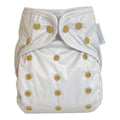 One Size Reusable Cloth Nappy Wrap - Coconut Milk
