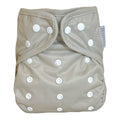 One Size Reusable Cloth Nappy Wrap - Grey Mist