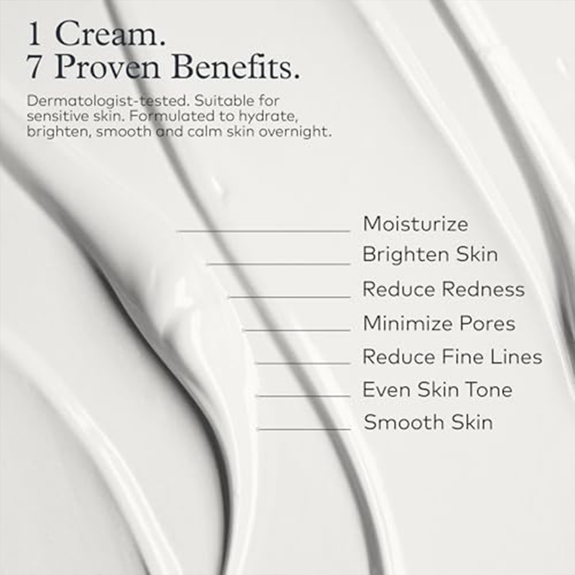 Onekind Night Moisturizer for Face – Hydrating Anti-Aging Cream with Squalane, Rosehip & Shea Butter (1.7 oz)