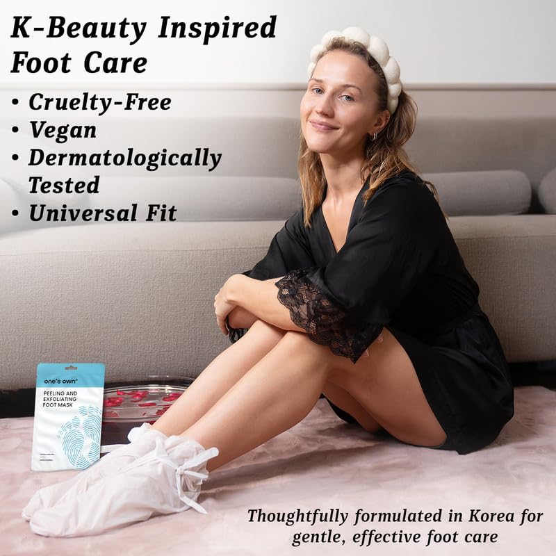 One's Own Korean Foot Peel Mask – Exfoliating Foot Mask for Dry Feet | 2 Pairs
