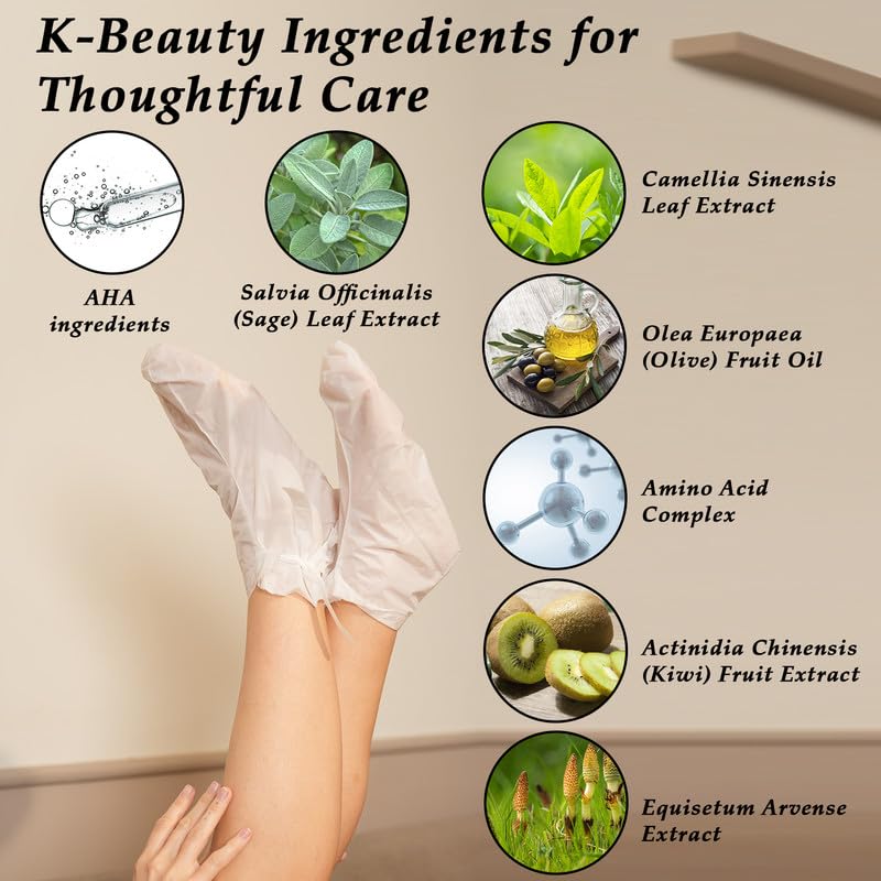 One's Own Korean Foot Peel Mask – Exfoliating Foot Mask for Dry Feet | 2 Pairs
