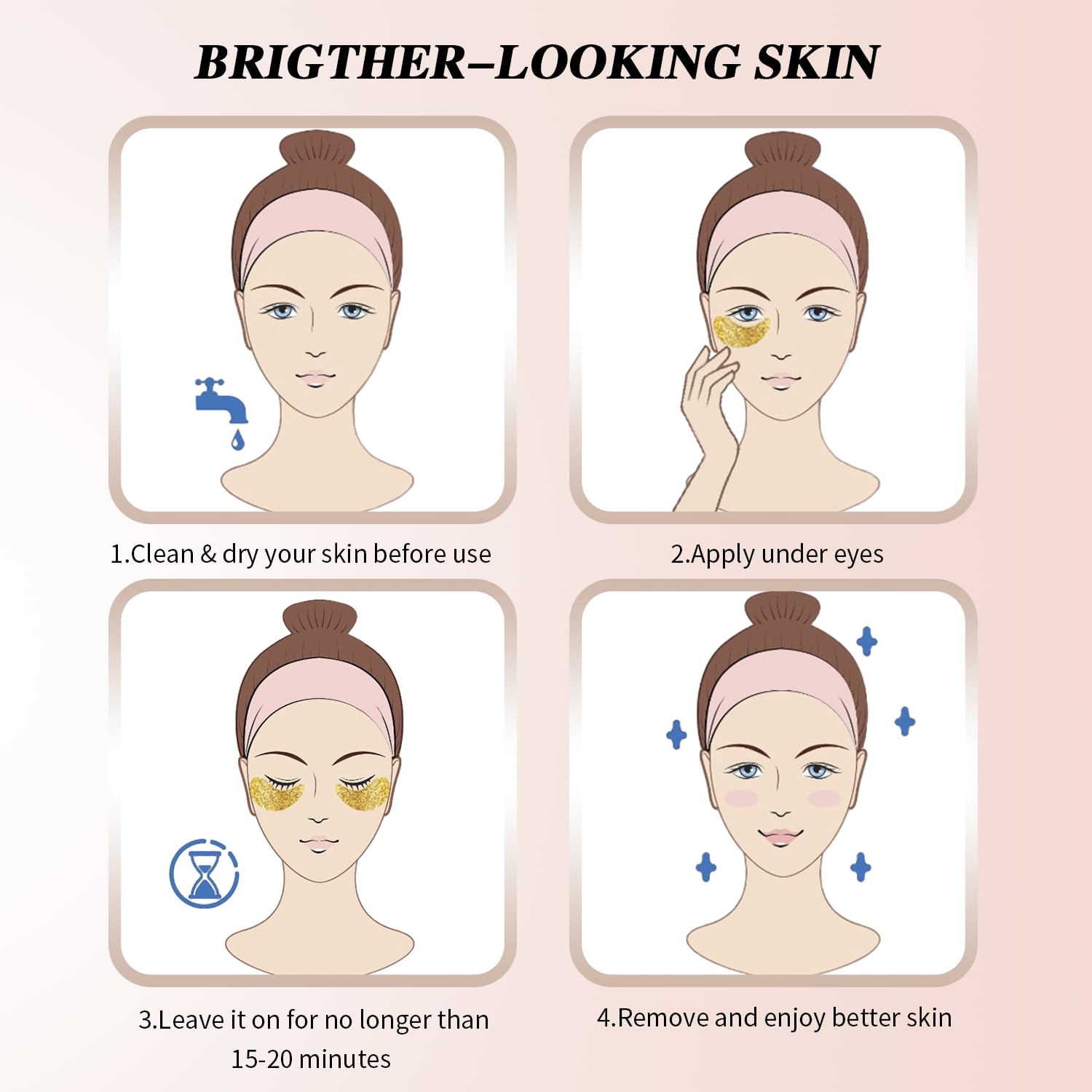 Onespring Under Eye Patches (24 Pairs) – 24K Gold, Dark Circles & Puffiness