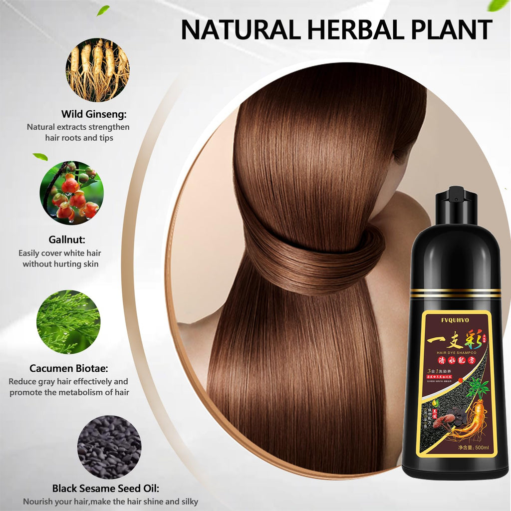 Onilyua 3-in-1 Hair Dye Shampoo – Dark Burgundy, 16.9 oz | Gray Coverage