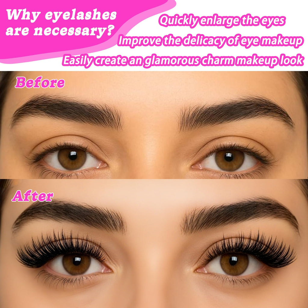 OOPPOO Manga Lash Clusters – 336 Pcs 200D+200D D-Curl Wispy False Eyelashes (10–18mm) DIY Lash Extensions