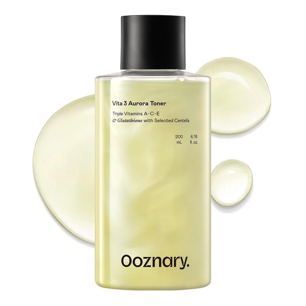OOZNARY Vita 3 Aurora Toner – Vitamin ACE, Triple Centella & Sea Buckthorn for Radiant Glow