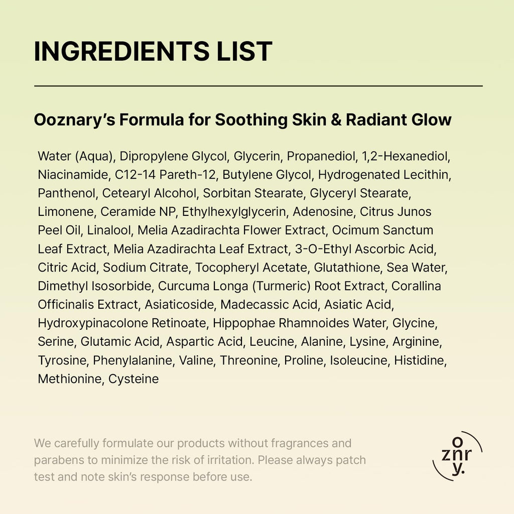 OOZNARY Vita 3 Aurora Toner – Vitamin ACE, Triple Centella & Sea Buckthorn for Radiant Glow
