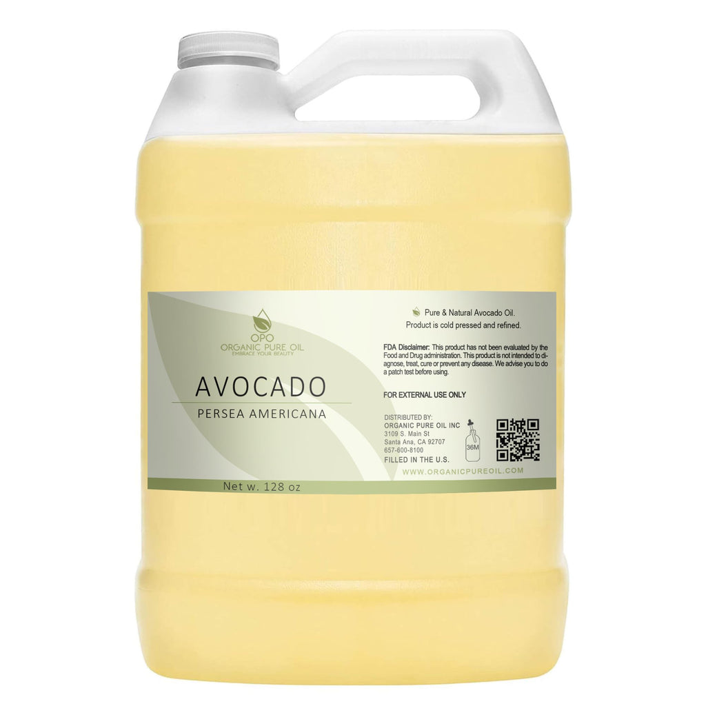 OPO Avocado Oil — Pure, Refined, Unscented, Non-GMO, Vegan, Fair Trade, 1 Gallon Carrier Oil