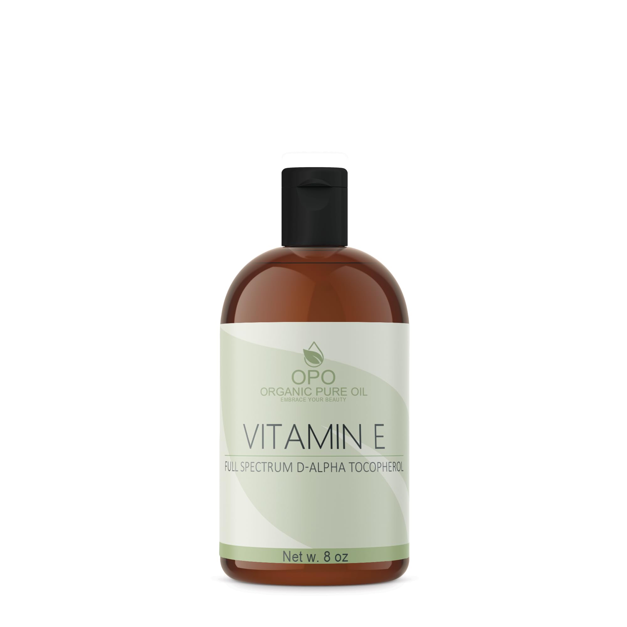 OPO Vitamin E Oil - Pure Full Spectrum D-Alpha Tocopherol from Wheat Germ (Soy-Free, 8 oz)