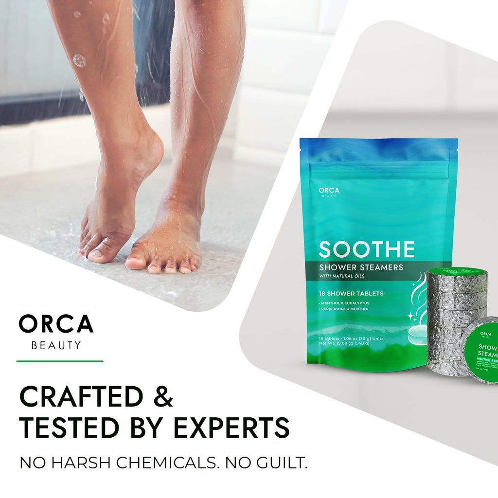Orca Beauty Shower Steamer Aromatherapy – Soothe 18pc Gift Set