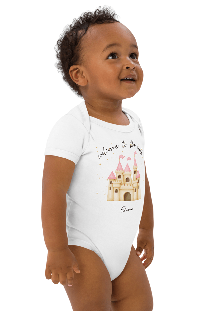 Welcome to the World Princess Castle (Personalised Name Bodysuit)