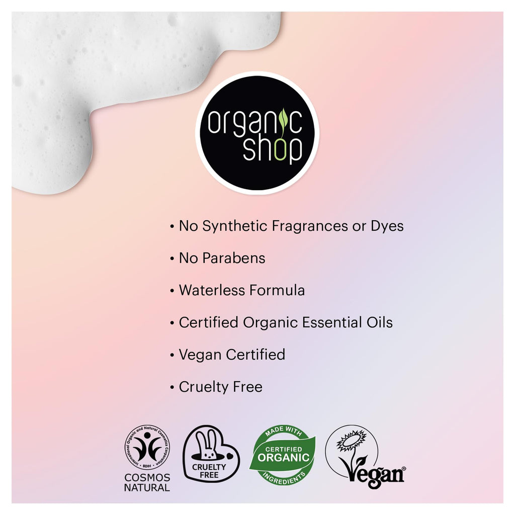 Organic Shop Avocado Repairing Shampoo & Conditioner – Hydrate Dry Hair, Vegan, Paraben & Sulfate Free, COSMOS Natural (Pack of 2)