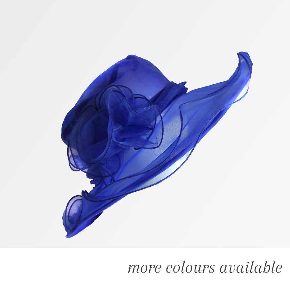 Large Organza Brin Hatinator Fascinator Hat