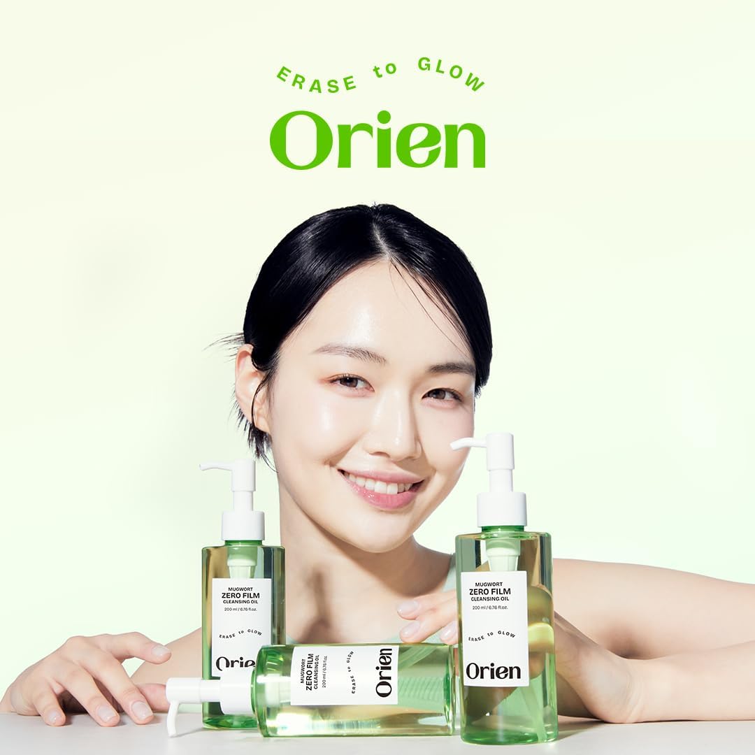 Orien Mugwort Zero Film Cleansing Oil – 6.76 fl oz | Gentle Double Cleansing