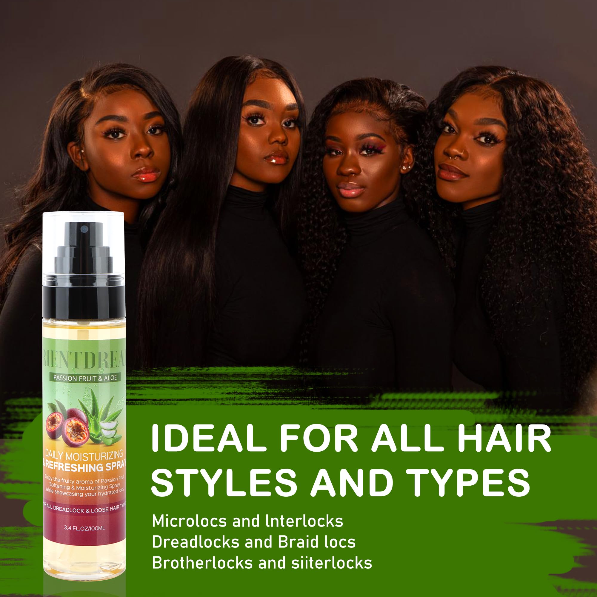 Orientdreads Locs Moisturizing Spray – Passion Fruit Hydration (3.4 oz)