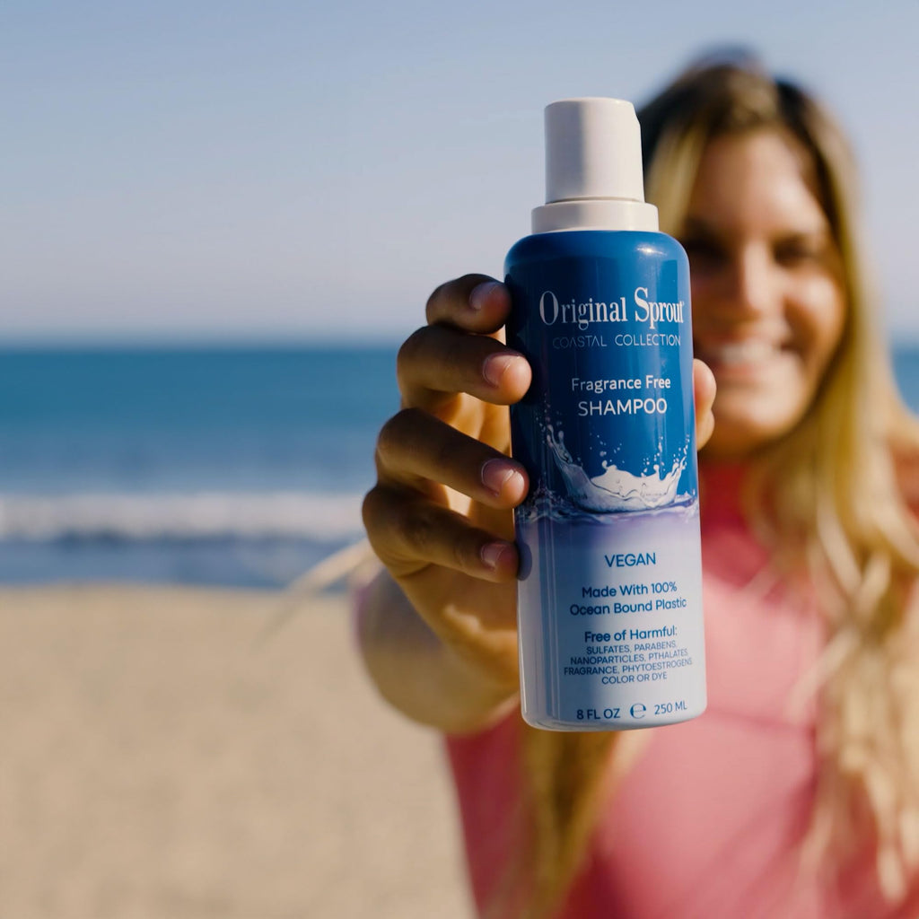 Original Sprout Coastal Collection Shampoo - Fragrance-Free, Vegan, 8 oz (All Hair Types)