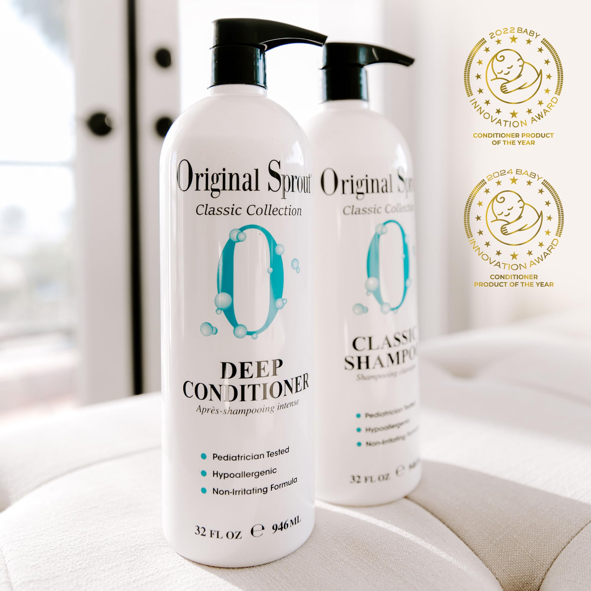 Original Sprout Deep Conditioner – All Hair Types, Vegan, 32 oz (Pack of 2)