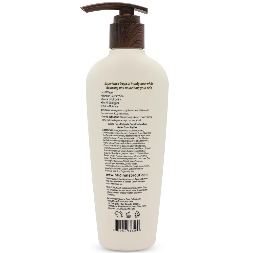 Original Sprout Island Bliss Hydrating Body Wash – Sulfate-Free, Coconut Mango, All Skin Types