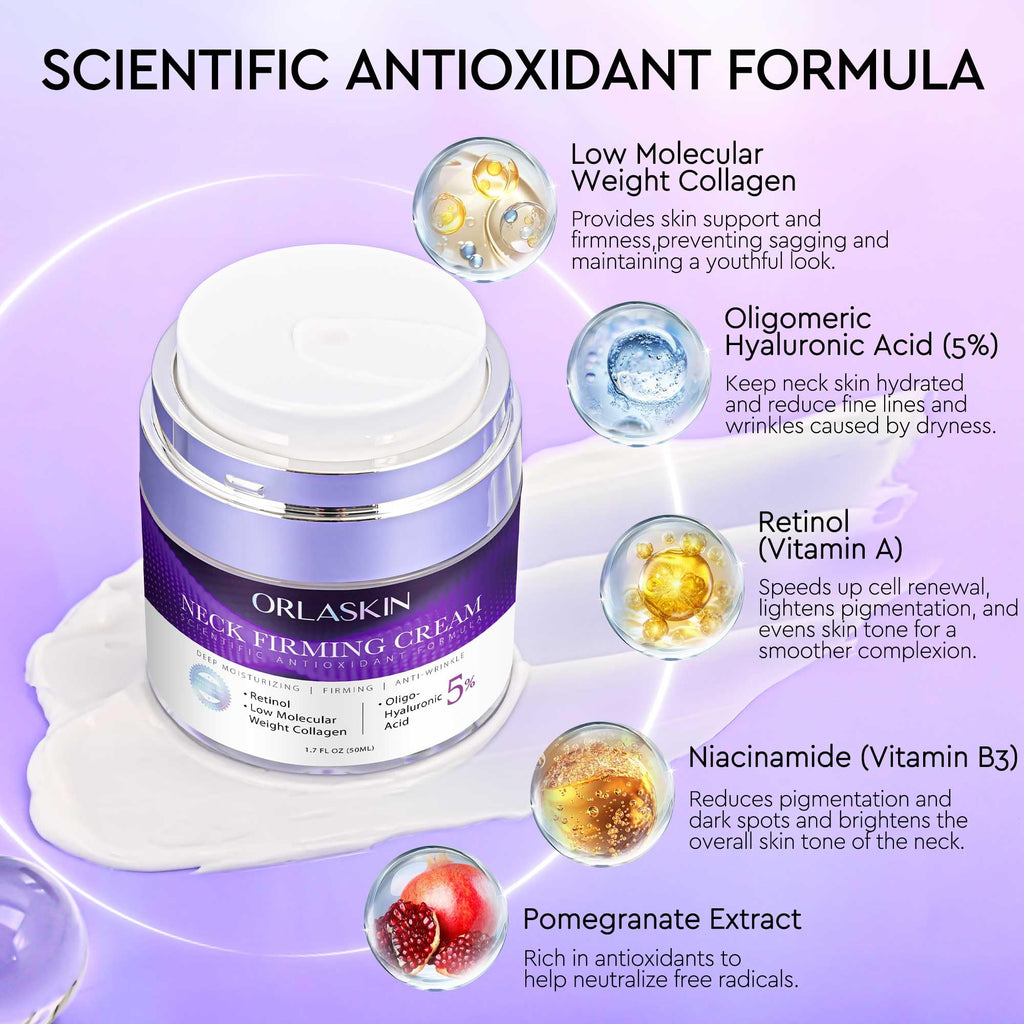 ORLASKIN Neck Firming Cream with Retinol – Tighten, Hydrate & Lift Face & Neck