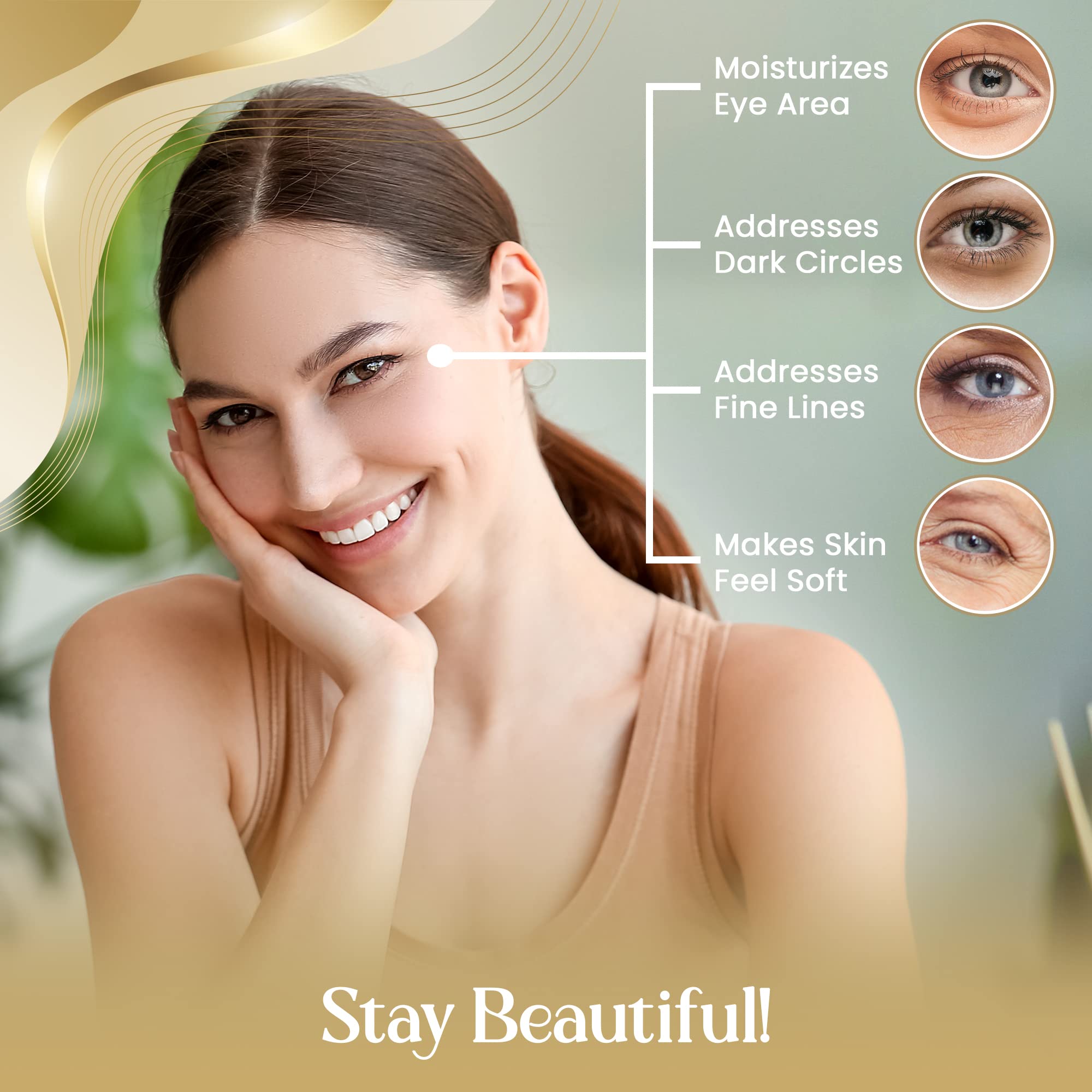 OROGOLD 24K Intensive Eye Serum | Gold-Infused Under-Eye Care, 1.76 oz