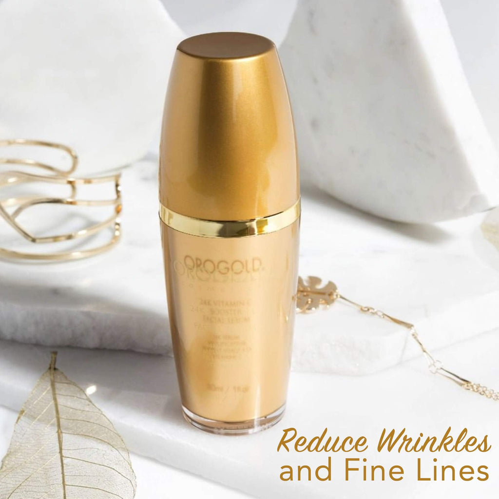 Orogold 24K Vitamin C Facial Serum – Anti-Aging, Brightening with Gold, 1 Fl Oz