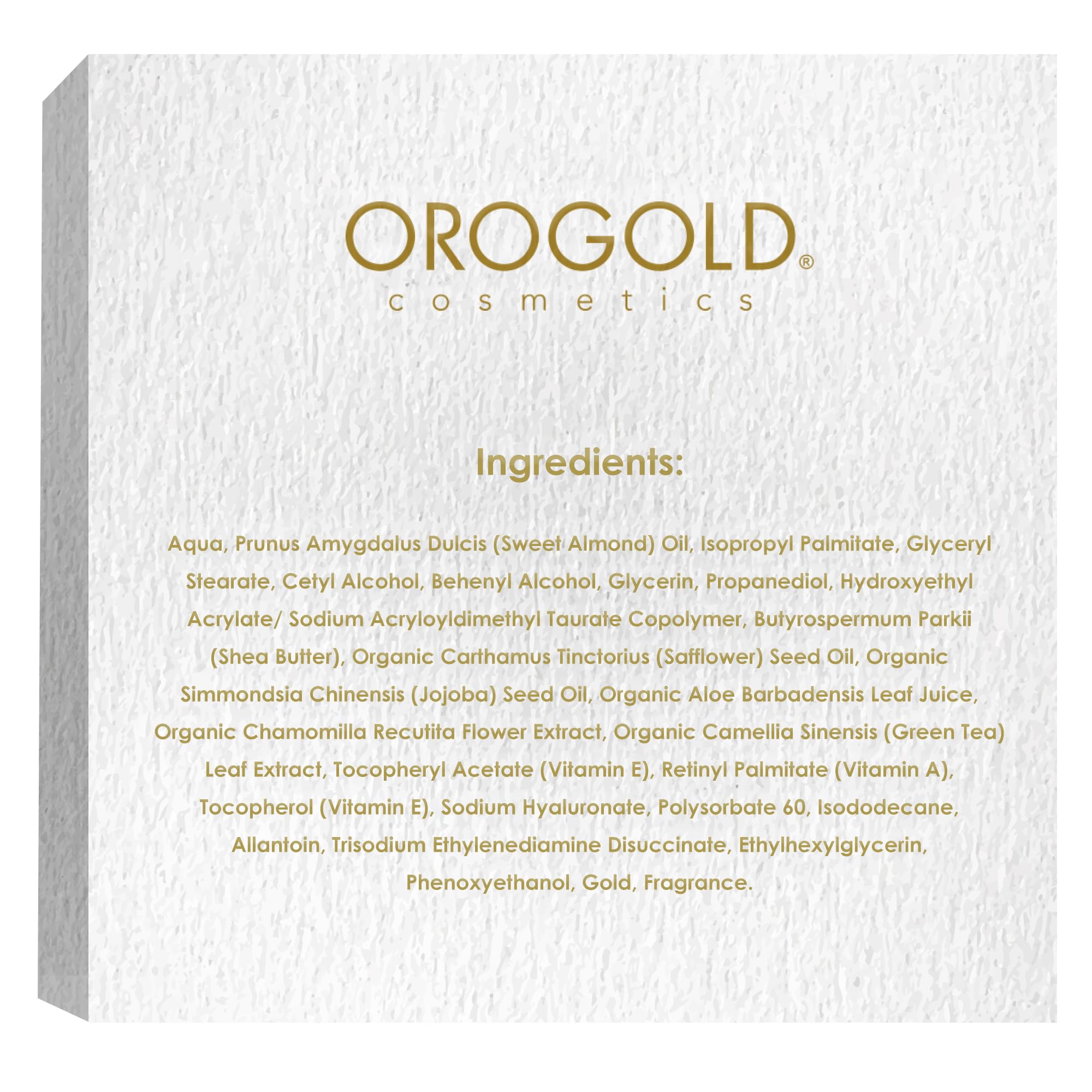 Orogold White Gold 24K Overnight Cream – Deep Hydration Night Moisturizer (1.76 oz)