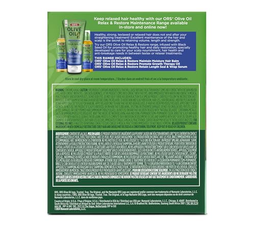 ORS Olive Oil No-Lye Relaxer – Extra Strength with Built-In Protection for New Growth