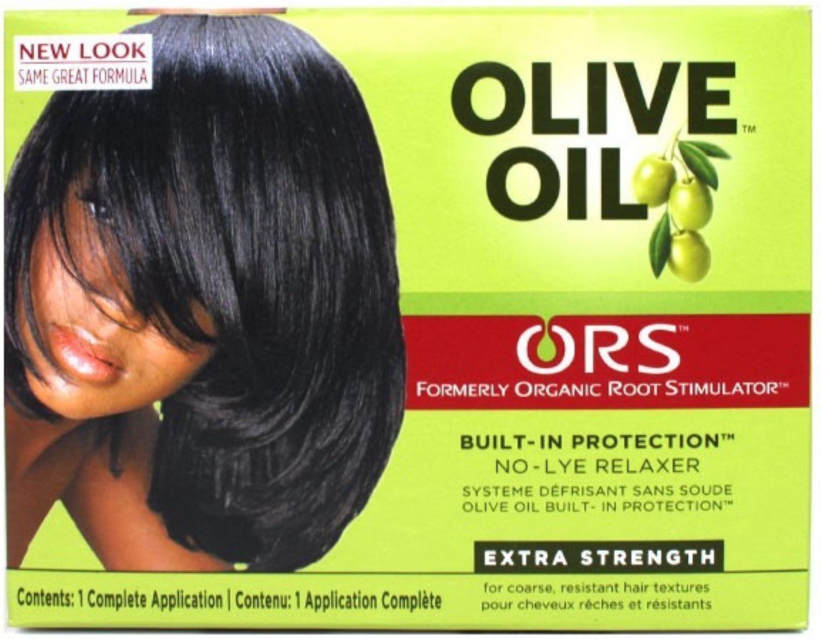 ORS HAIRestore Organic Olive Oil No-Lye Relaxer Kit - Extra Strength, Pack of 3
