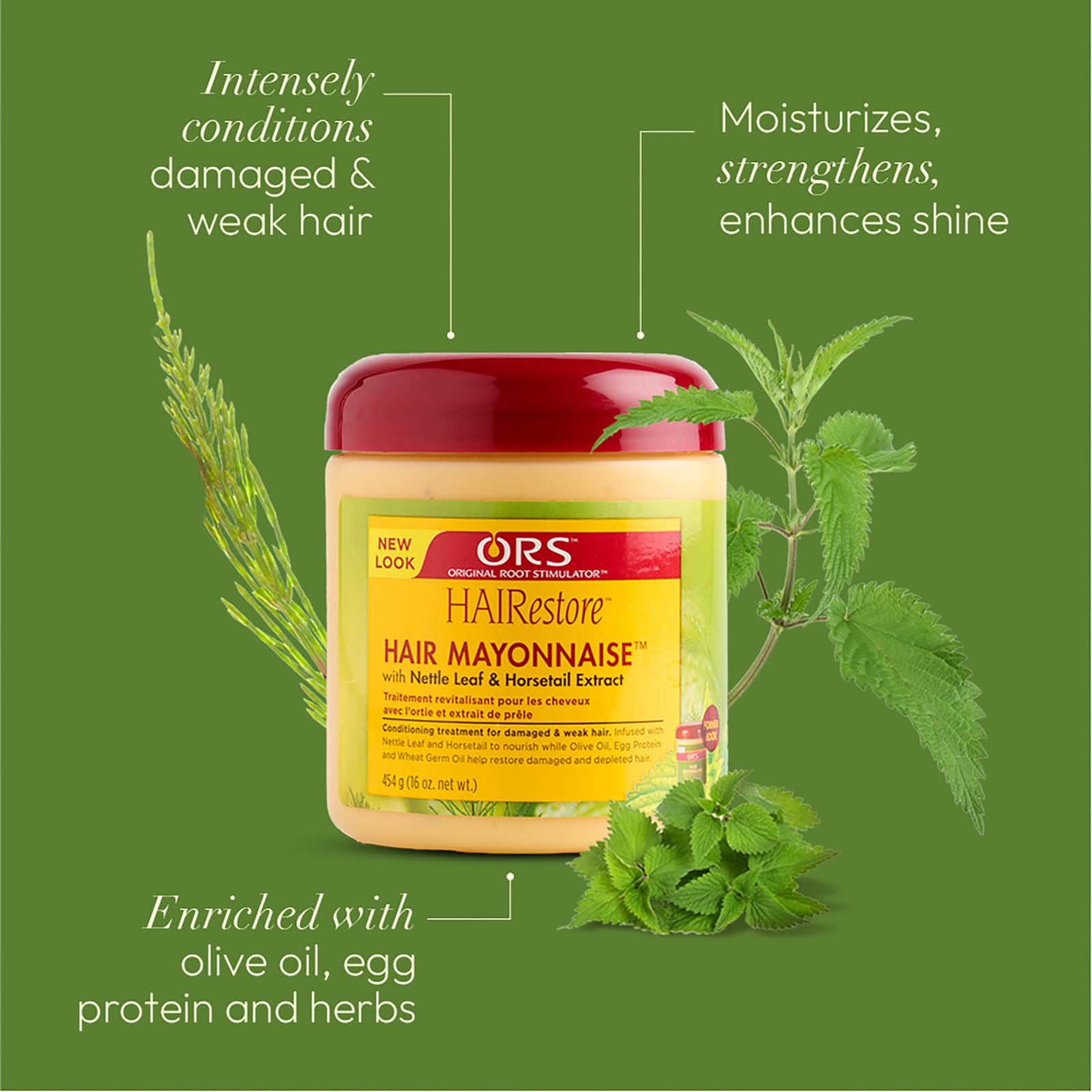 ORS HAIRestore Hair Mayonnaise with Nettle & Horsetail Extract — 16 oz (Pack of 2)