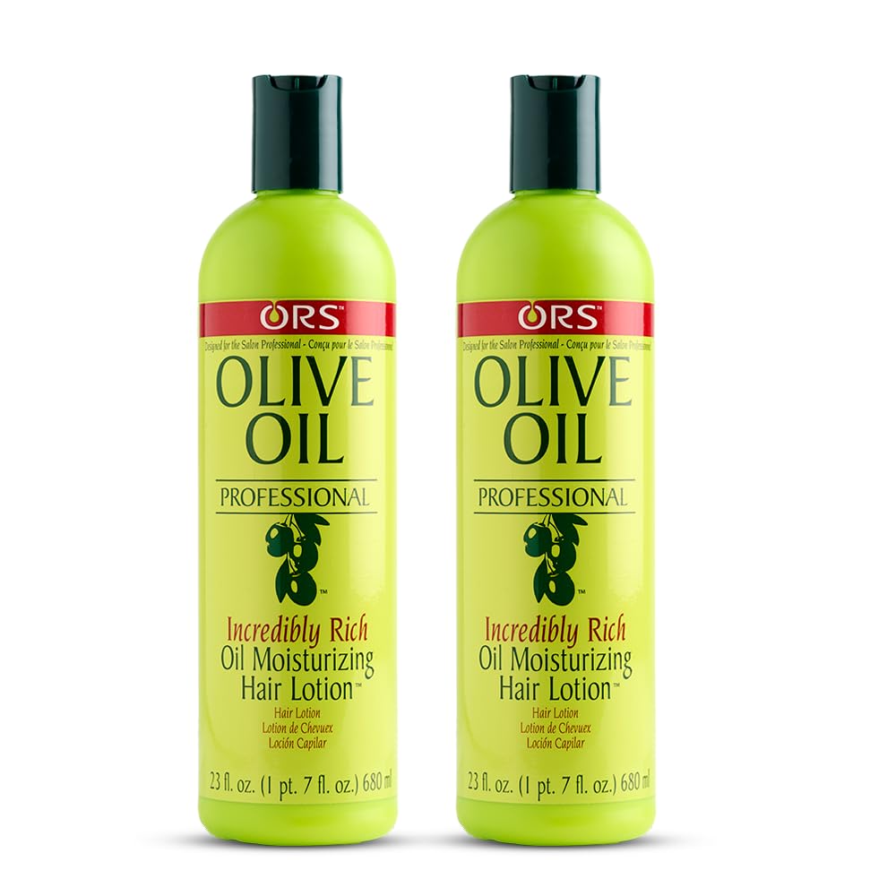 ORS Olive Oil Professional Rich Oil Moisturizing Hair Lotion – 23 oz, Pack of 2