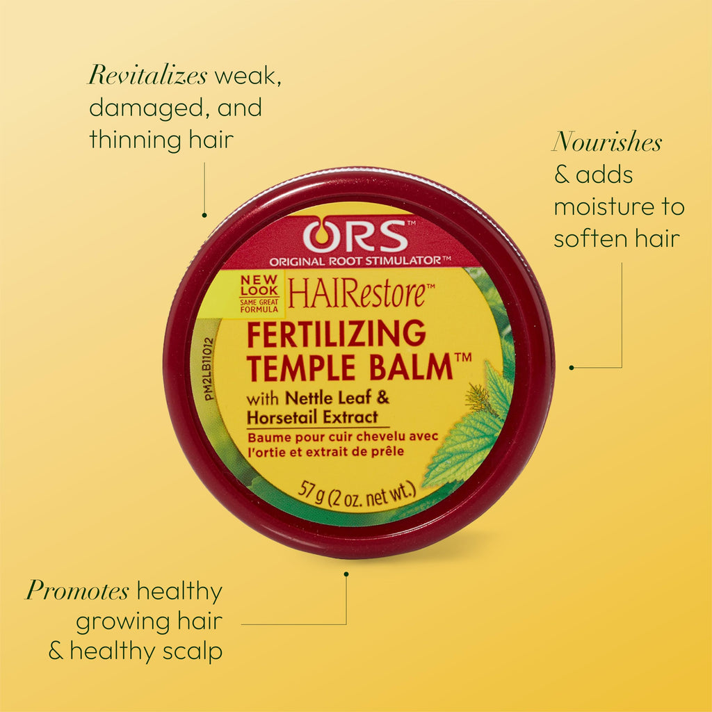 ORS Fertilizing Temple Balm - 2 oz | Hair Support for Temples & Thin Areas