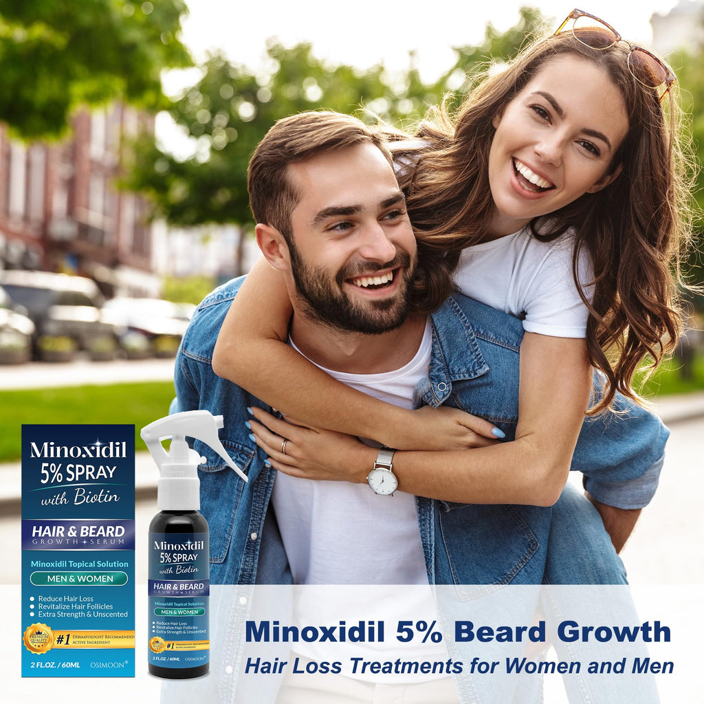 OSIMOON 5% Minoxidil Hair Growth Spray for Men & Women – 180ml