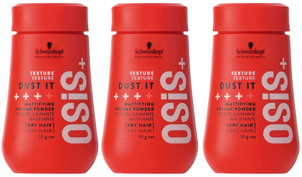 OSiS+ Dust It Matte Volume Powder 0.35 oz (3 Pack) – Long-Lasting Hold & Texture
