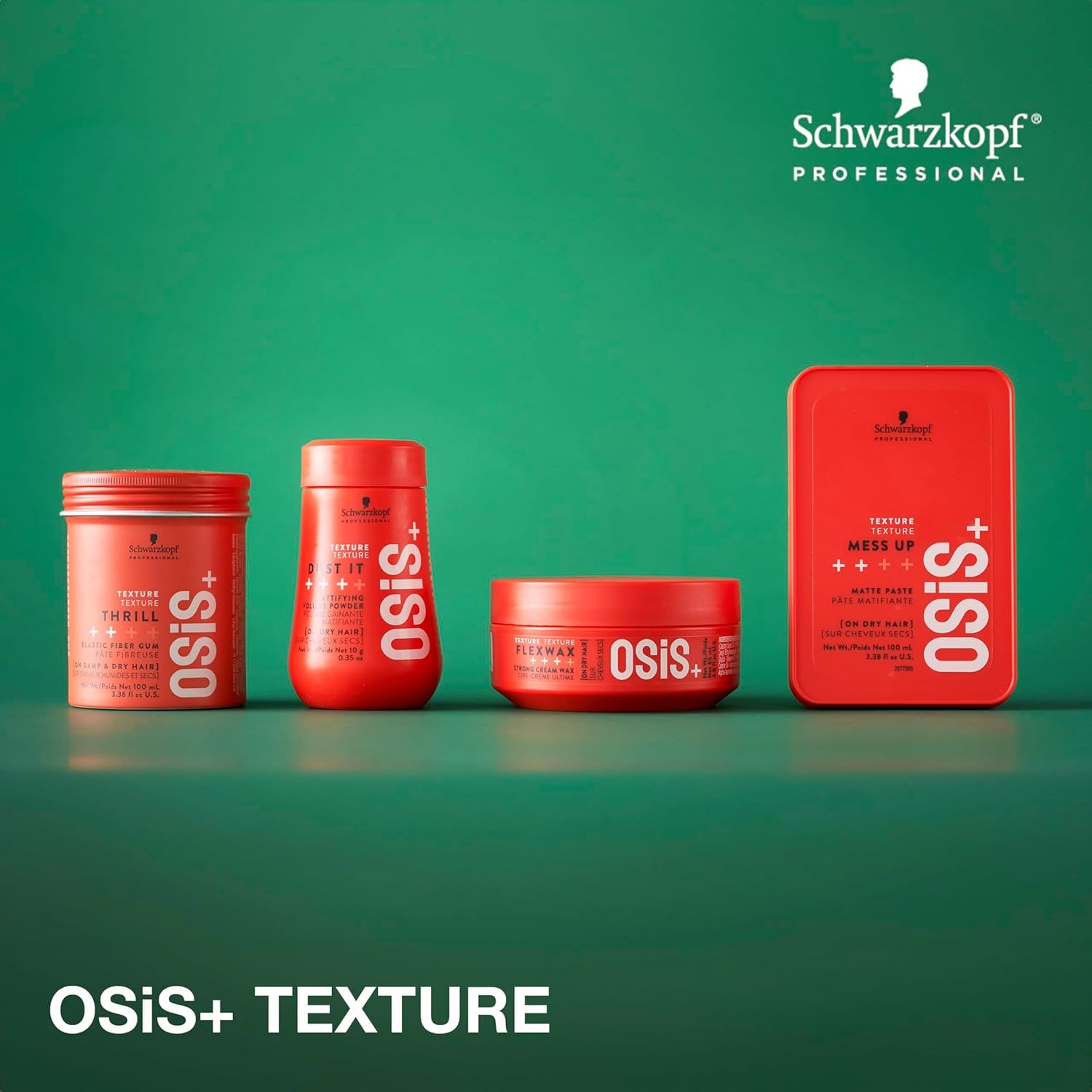 OSiS+ Dust It Matte Volume Powder 0.35 oz (3 Pack) – Long-Lasting Hold & Texture