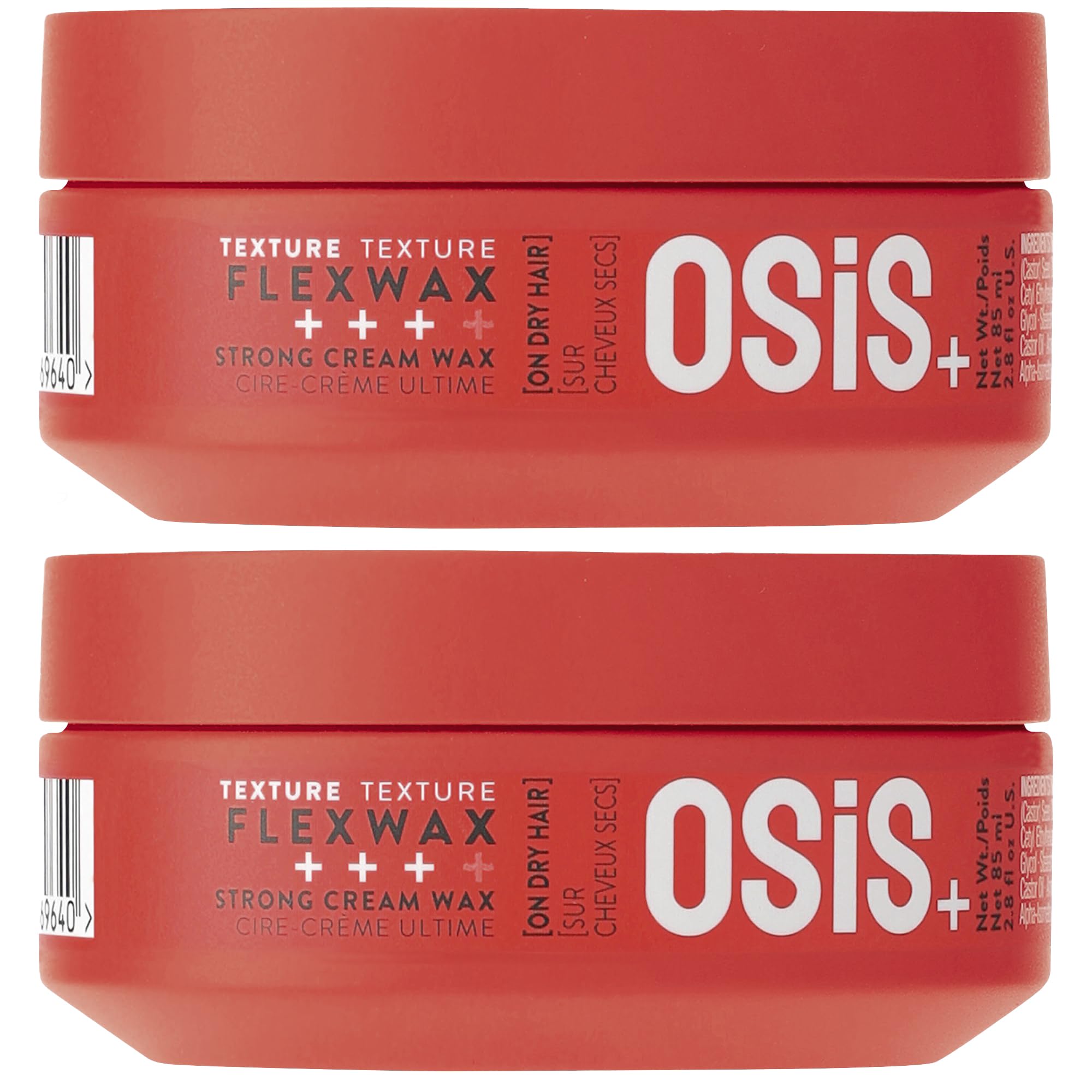 OSiS+ Flexwax Ultra-Strong Cream Wax – 2 Pack, Long-Lasting Hold & Texture