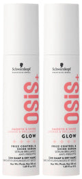 OSiS+ Glow Anti-Frizz Shine Serum 1.69 oz (2 Pack) – Lightweight, Non-Greasy | Heat & Humidity Protection | All Hair Types