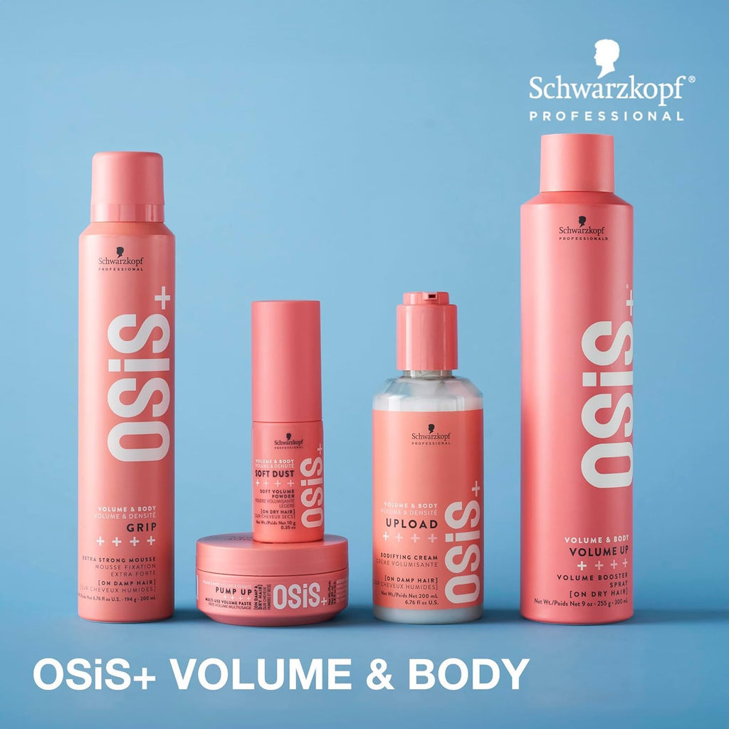 OSiS+ Grip Extreme Hold Mousse – 2 Pack, Maximum Volume, Extra Strong Hold, Natural Shine