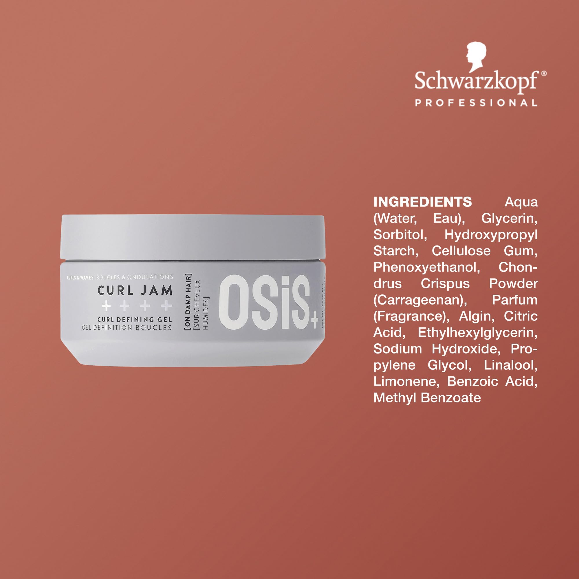OSiS+ Curl Jam Moisturizing Defining Curl Gel – 10 oz (2 Pack) | Non-Stiff, Non-Crunchy for All Curl Types