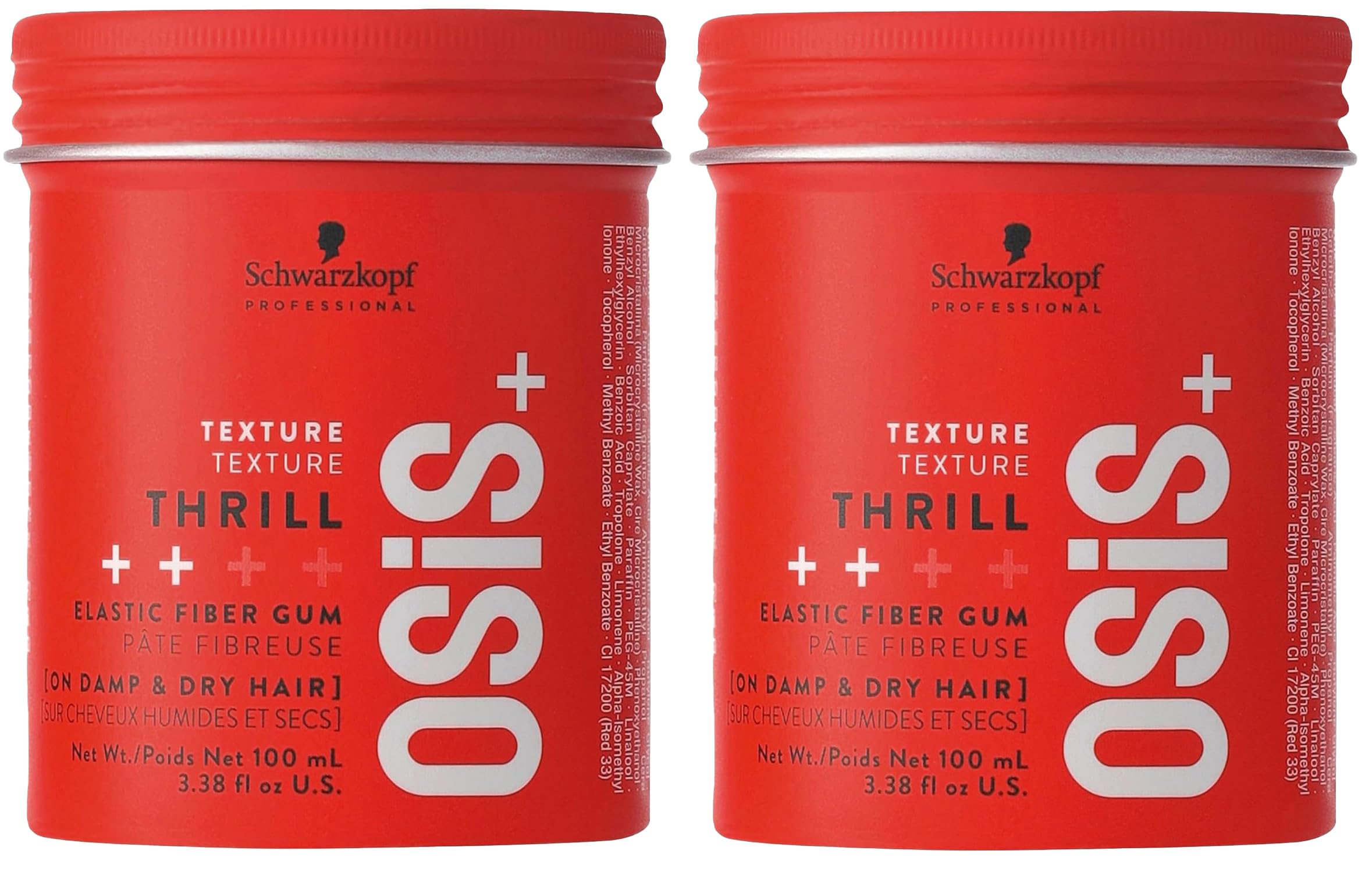 OSiS+ Thrill Fibre Gum – Medium Hold Texturizing Styler (2 Pack) | Shine & Separation