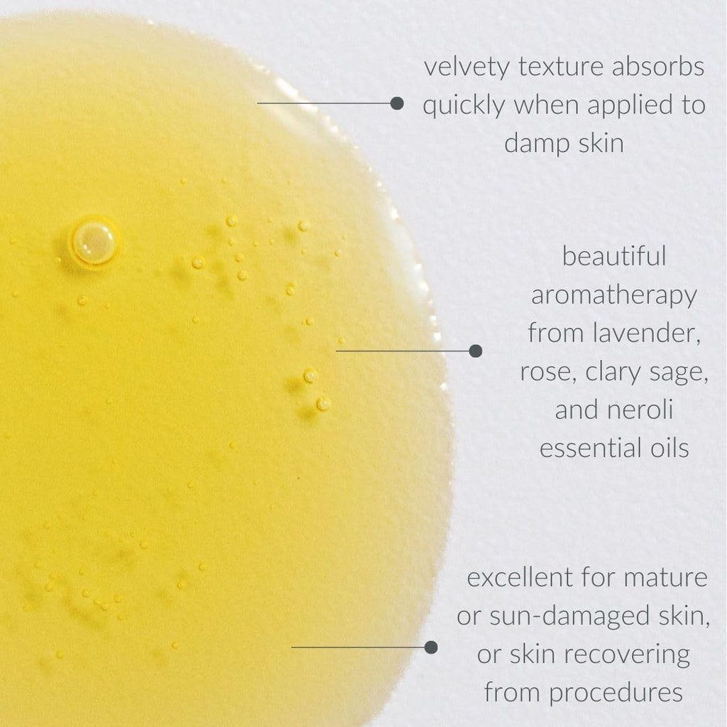 Osmia Skincare Natural Restore Facial Serum – Lavender, Carrot Seed, Jojoba, Borage, & Pomegranate Oils | Clean Beauty for Healthy Skin
