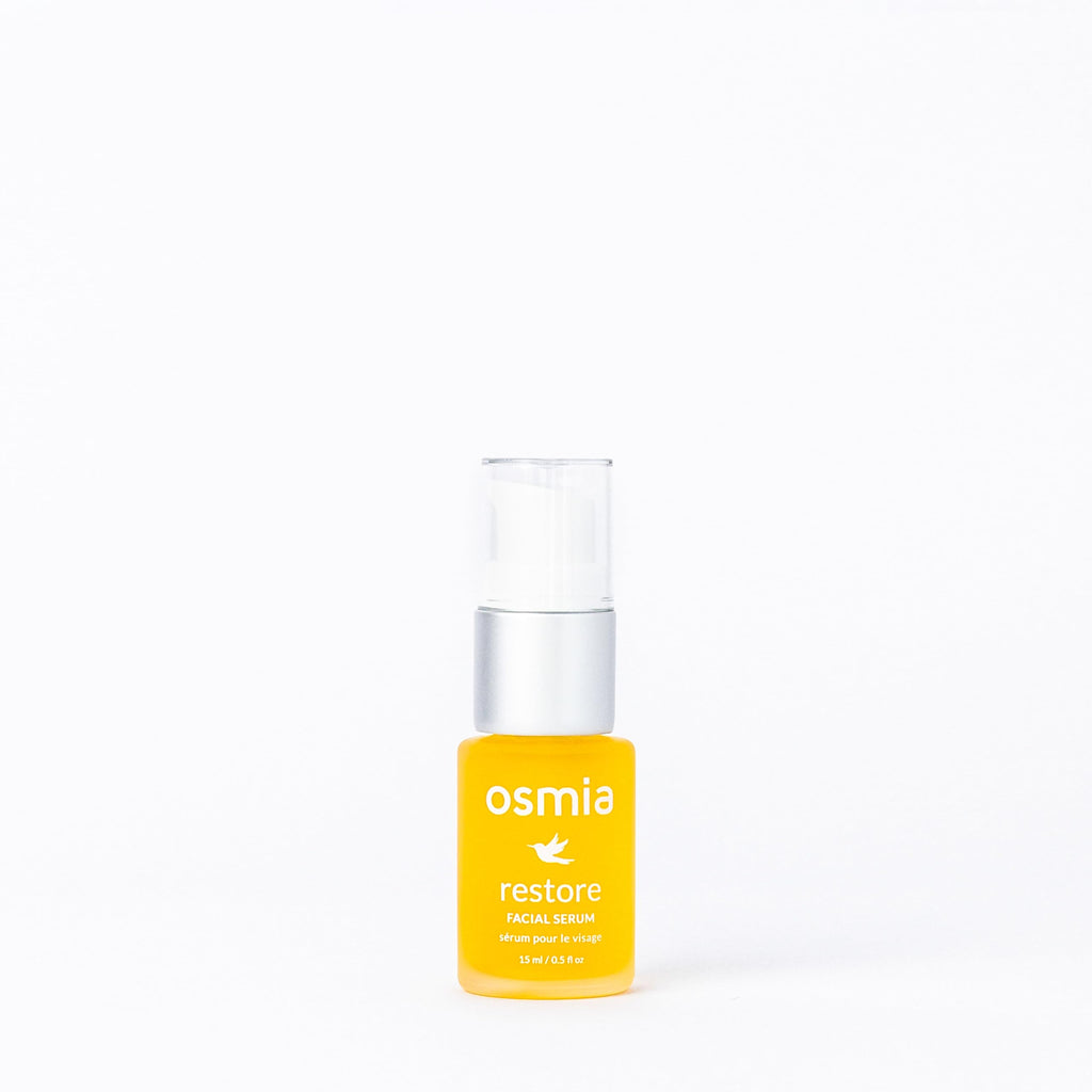 Osmia Skincare Natural Restore Facial Serum – Lavender, Carrot Seed, Jojoba, Borage, & Pomegranate Oils | Clean Beauty for Healthy Skin
