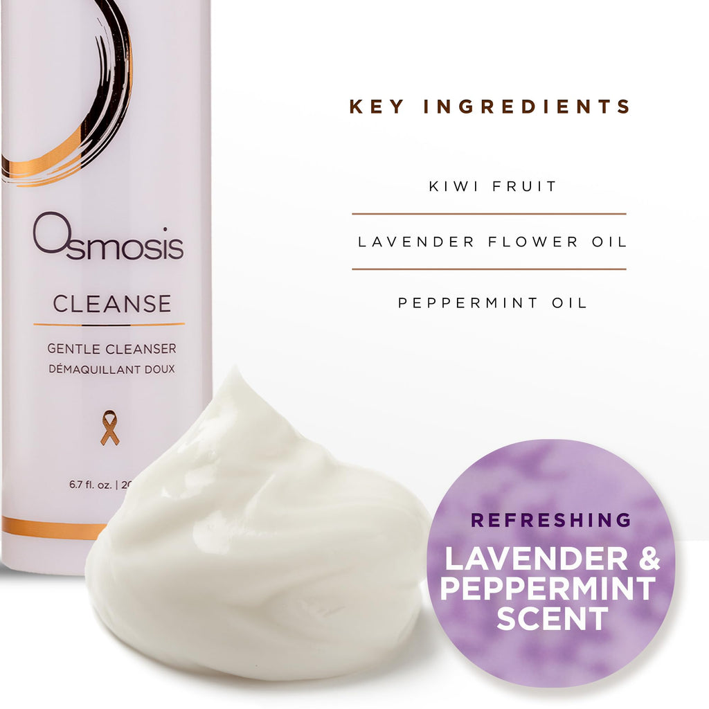 OSMOSIS CLEANSE Gentle Facial Cleanser for Dry & Sensitive Skin | Coconut Oil