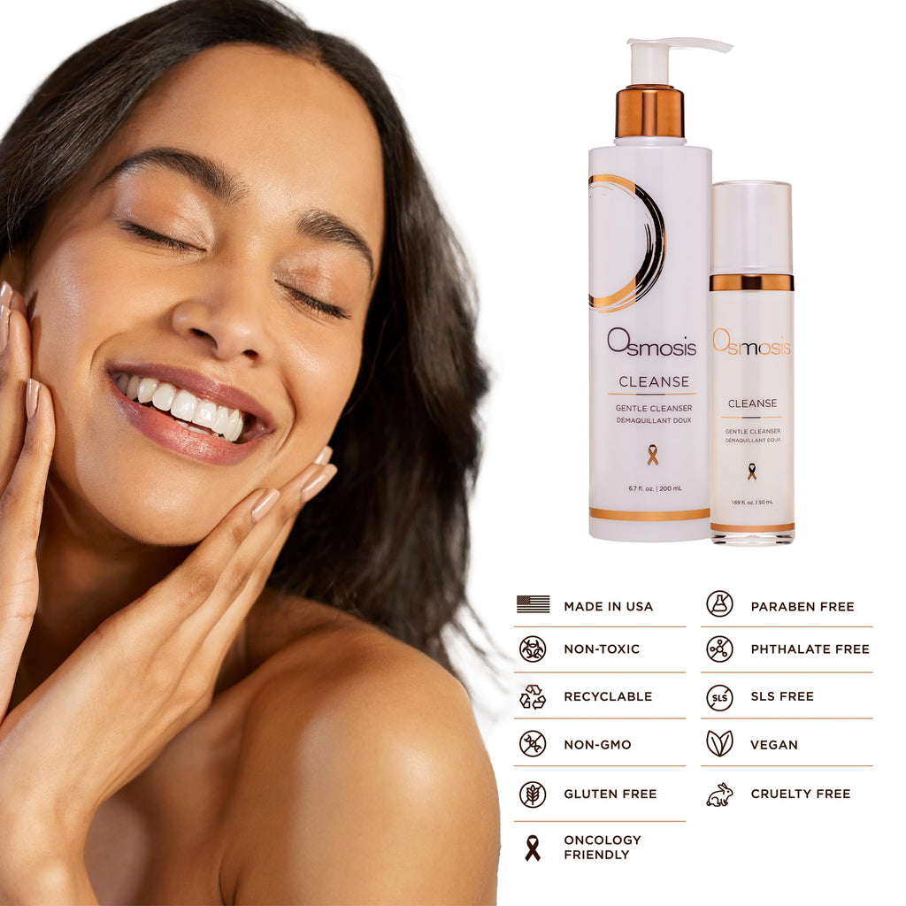 OSMOSIS CLEANSE Gentle Facial Cleanser for Dry & Sensitive Skin | Coconut Oil