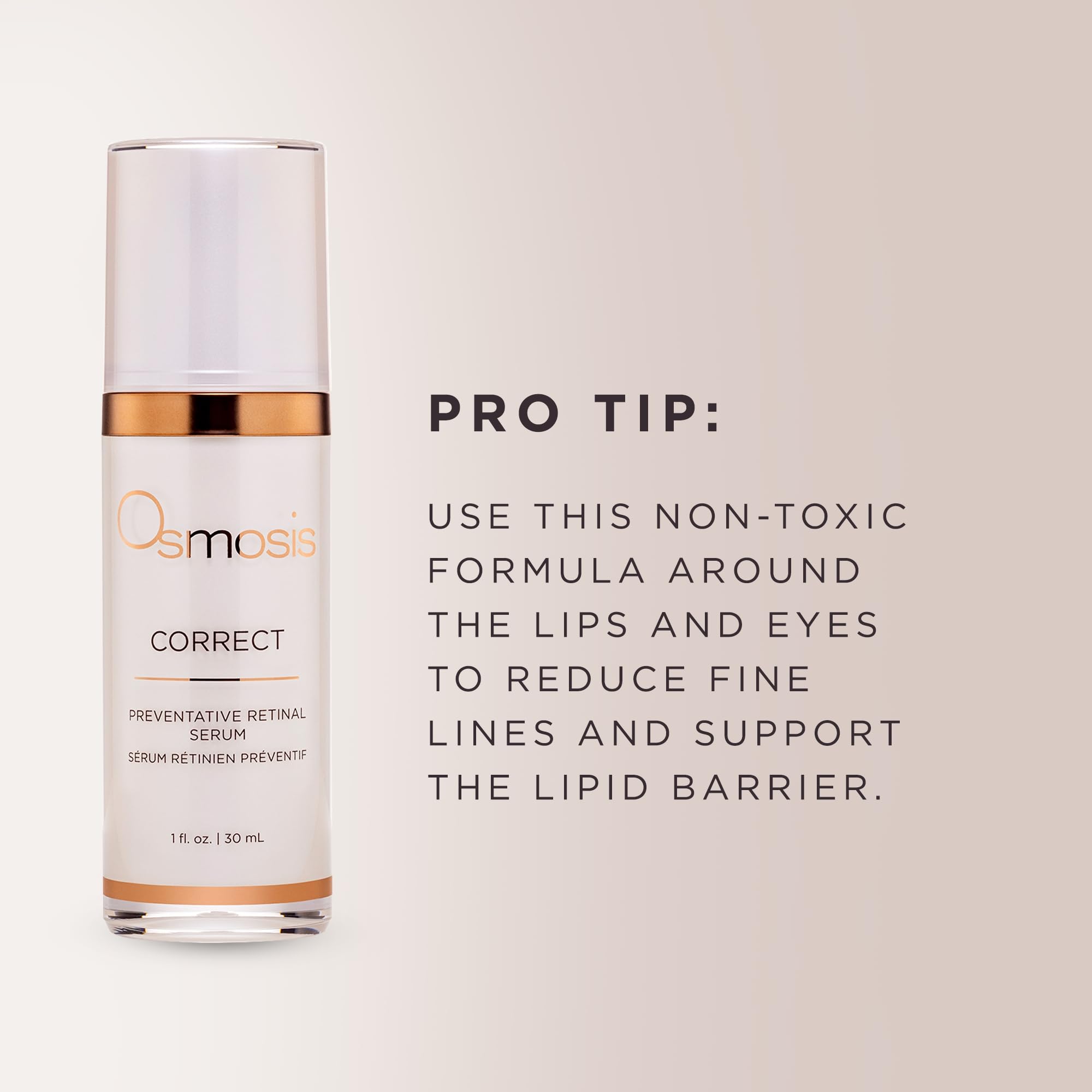 OSMOSIS CORRECT Preventative Retinal Facial Serum | Collagen Booster for Youthful, Radiant Skin • 1 Fl Oz