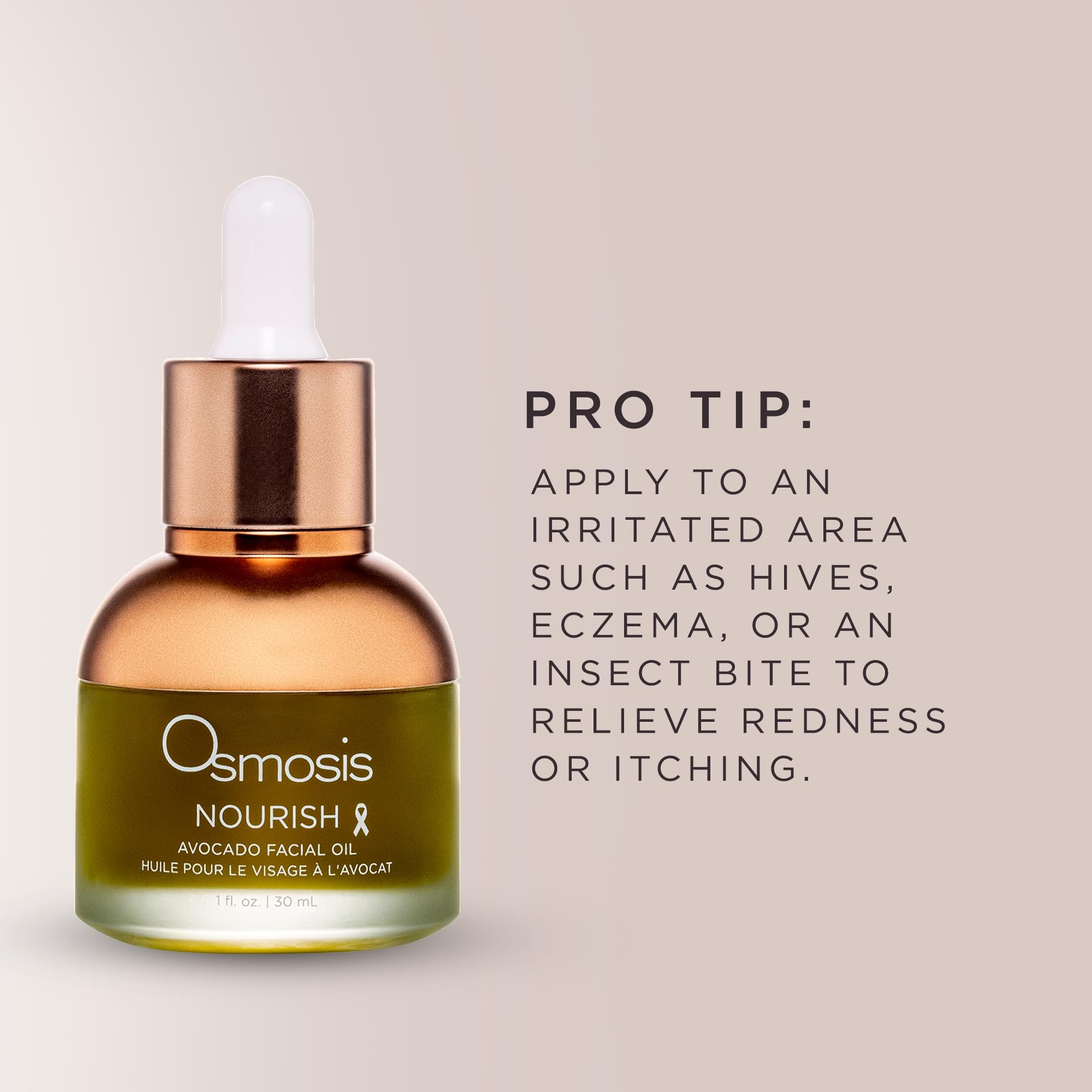 OSMOSIS NOURISH Organic Avocado Facial Oil – Cold-Pressed for Aging & Sensitive Skin | 1 oz